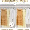 50Pcs Ultra-Slim Plastic Hangers 16.5in, 360° Swivel Non-Slip Heavy Duty Closet Hangers, White & Dark Gray