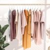 50 Pack White Plastic Clothes Hangers, Space Saving Closet Hangers